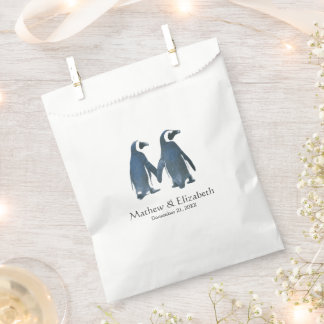 Two Cute Penguins | Romantic Wedding Favour Bags