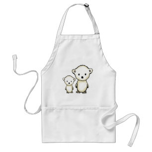 Two Cute Polar Bears Standard Apron