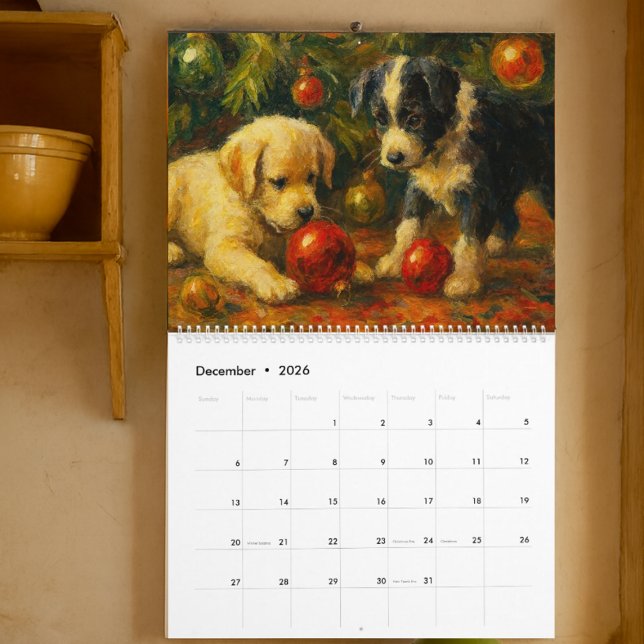 Two Cute Puppies Calendar (Creator Uploaded)