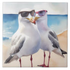 Two Cute Seagulls Inlove