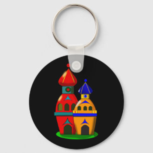 Two cute towers keychain