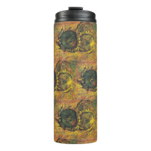 Two cutted sunflowers by Vincent van Gogh Thermal Tumbler