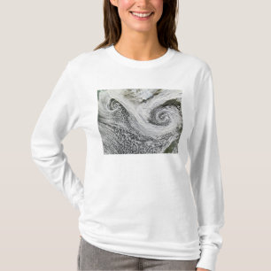 Two cyclones formed in tandem south of Iceland T-Shirt