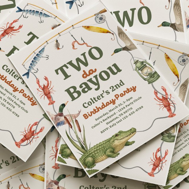 Two Da Bayou Birthday Invitation (Creator Uploaded)