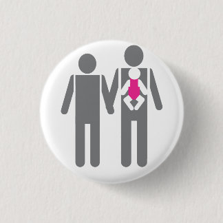 Two Dads and a Daughter 3 Cm Round Badge