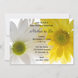 Two Daisies Baby Shower Invitation