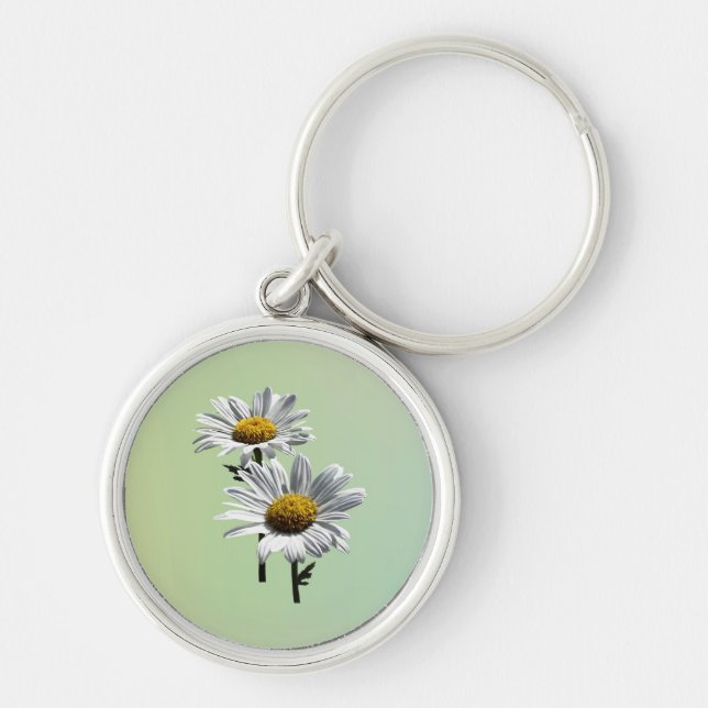 Two Daisies in Sunshine Key Ring (Front)