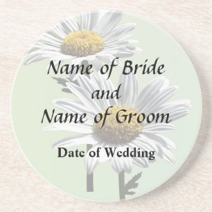 Two Daisies in Sunshine Wedding Products Coaster
