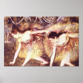 Two Dancers by Edgar Degas Poster