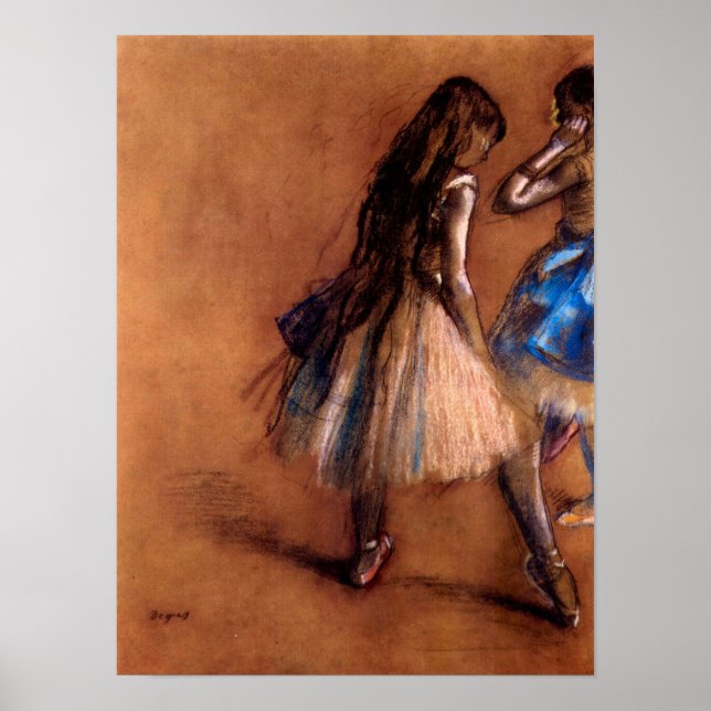 Two dancers by Edgar Degas Poster (Front)