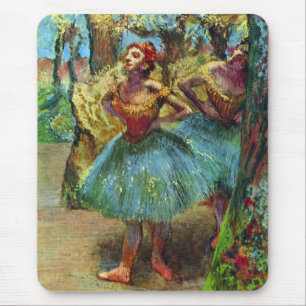 Two Dancers by Edgar Degas, Vintage Ballet Art Mouse Mat