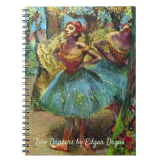 Two Dancers by Edgar Degas, Vintage Ballet Art Notebook