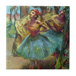 Two Dancers by Edgar Degas, Vintage Ballet Art Tile