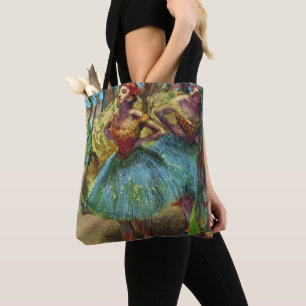Two Dancers by Edgar Degas, Vintage Ballet Art Tote Bag