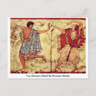 Two Dancers Detail By Etruscan Master Postcard