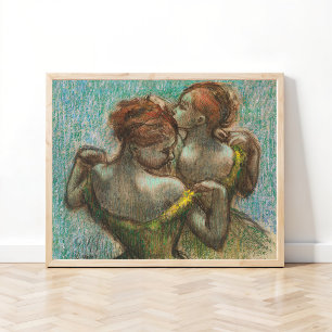 Two Dancers, Half-length, Degas Art  Poster