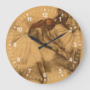 Two Dancers Large Clock