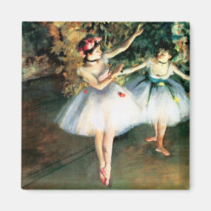 Two Dancers on a Stage by Degas Magnet