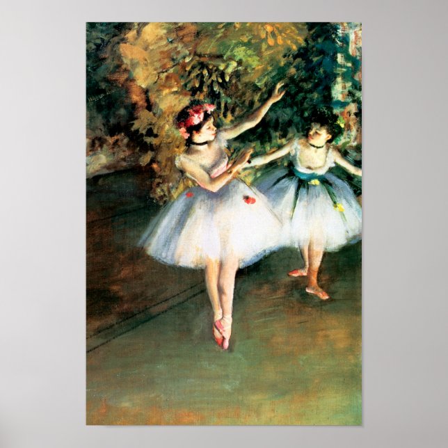 Two Dancers on a Stage by Degas Poster (Front)