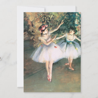 Two Dancers on a Stage by Edgar Degas, Vintage Art