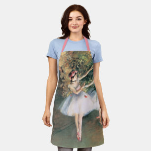 Two Dancers on a Stage by Edgar Degas, Vintage Art Apron