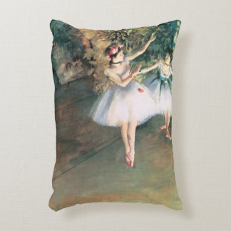 Two Dancers on a Stage by Edgar Degas, Vintage Art Decorative Cushion