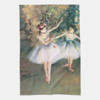 Two Dancers on a Stage by Edgar Degas, Vintage Art