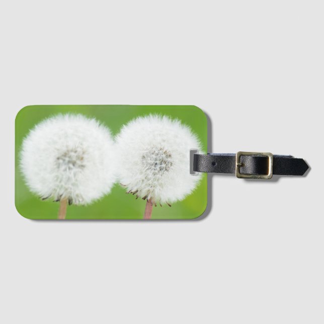 Two dandelions luggage tag (Front Horizontal)