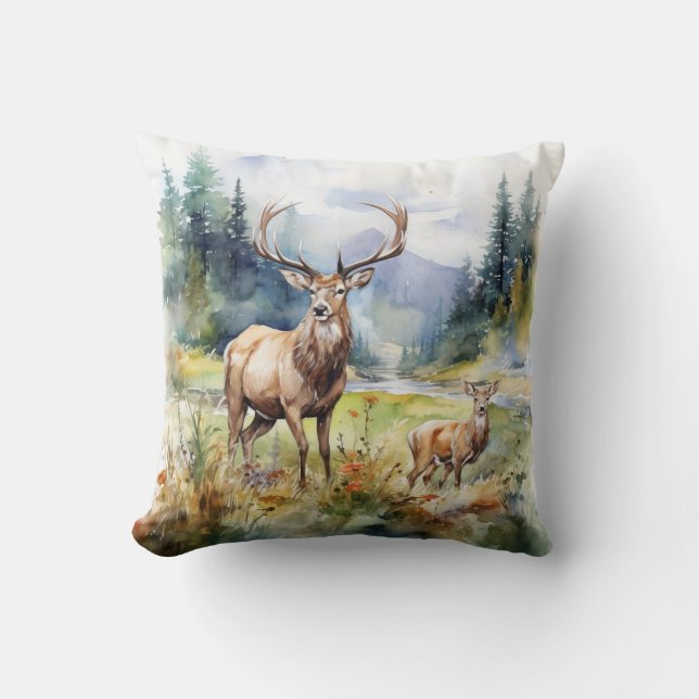Two Deer Cushion (Front)