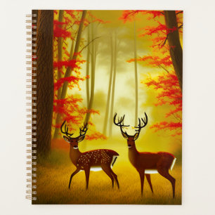 Two deer in an Autumn Forest / Woods Planner