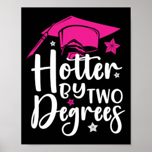 Two Degrees Hotter Graduation 2025 Diploma College Poster