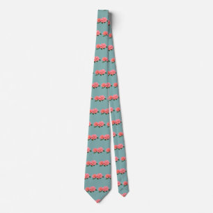 Two Delicate Pink Roses Tie