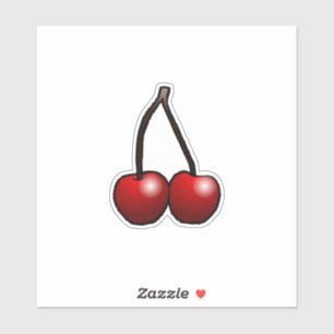 Two delicious cherries