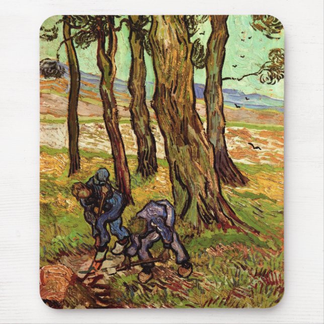 Two Diggers Among Trees Mouse Mat (Front)