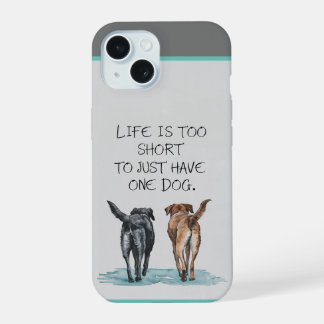Two Dogs iPhone 15 Case