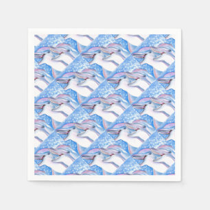 two dolphins napkin