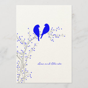 Two Doves {royal} Wedding Invitations