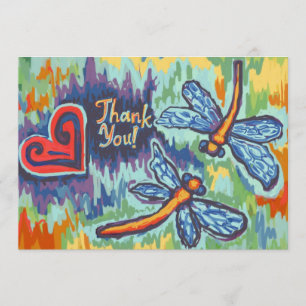 Two Dragonflies, Thank You Cards