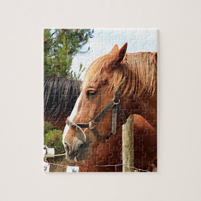 Two draught horses jigsaw puzzle (Vertical)