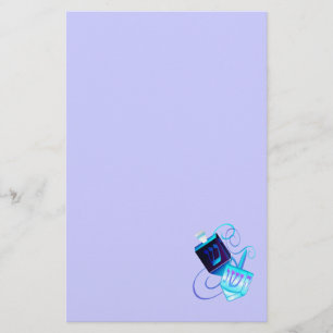 Two Dreidels-Happy Spinning Stationery