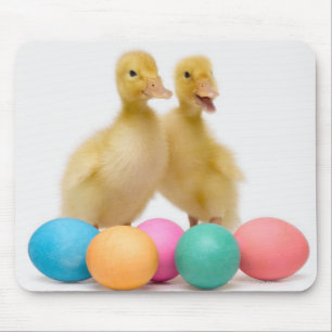 Two ducks with Easter Eggs Mouse Mat