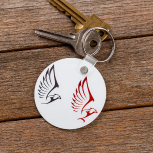 Two Eagles Key Ring