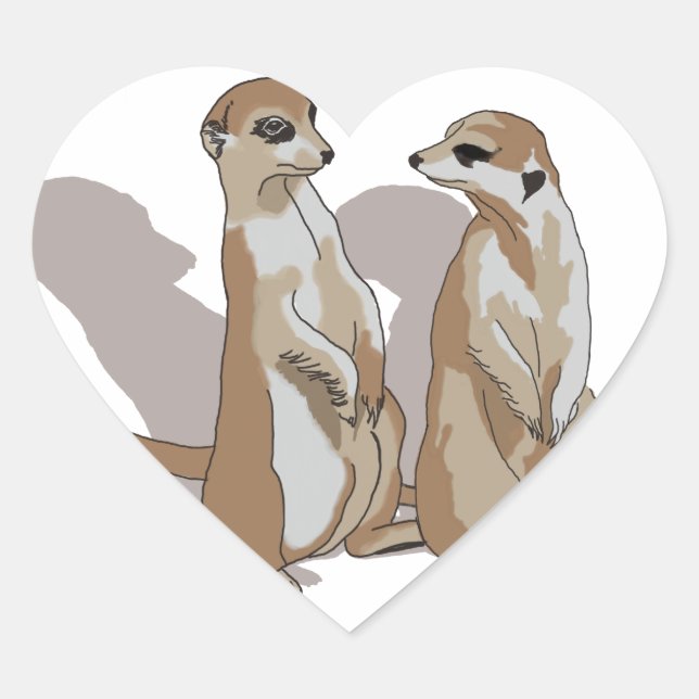 two earth males with shade heart sticker (Front)