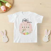 Two Easter Bunnies Personalised T-Shirt