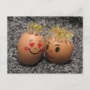 Two eggmen Dating Postcard