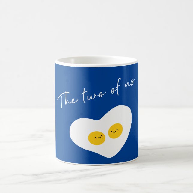 Two Eggs in Love Customisable Coffee Mug (Center)