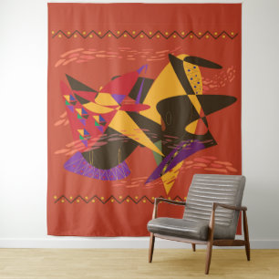 Two Elegant Black Women Tapestry