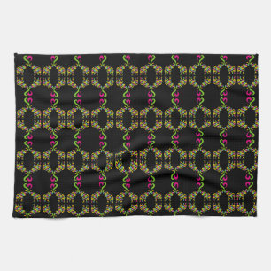 Two elephants in love tea towel