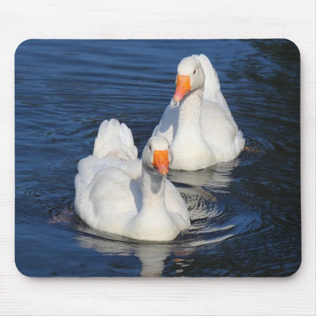 Two Emden Geese II Mouse Mat (Front)