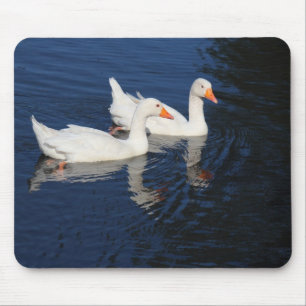 Two Emden Geese Mouse Mat